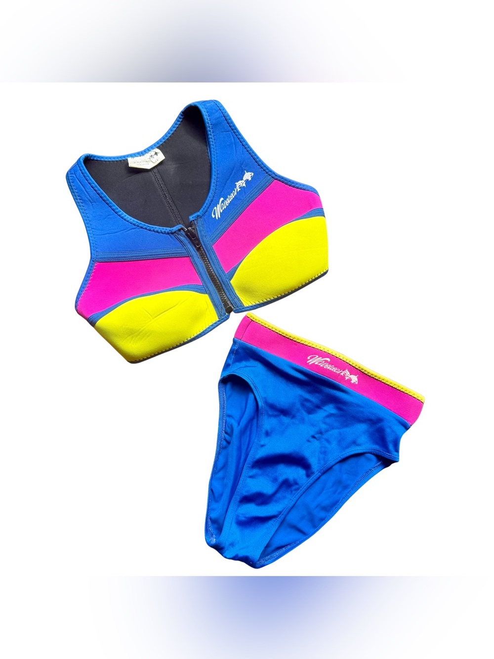 Vintage Women’s Wavewear Neoprene Two-Piece Swimsuit — Made in Canada